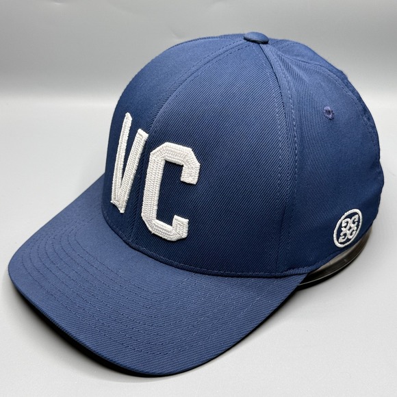 GFore G/Fore Hat Cap VC Palm Tree Lighthouse Golf Club Logo Blue White Flexfit * - Picture 4 of 9